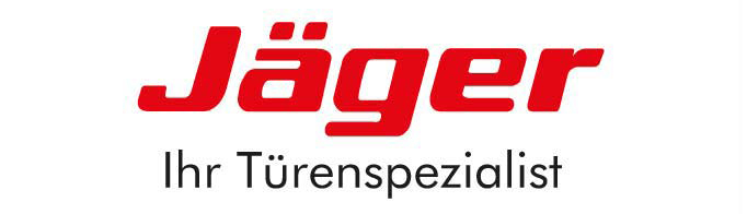 Logo der Kooperationsfirma "Jäger" für hochwertige Türen