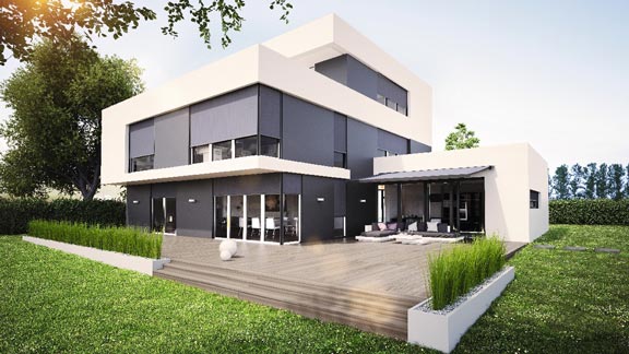 warema-fassaden-markisen Textilscreens von Roma 5 Sichtschutz